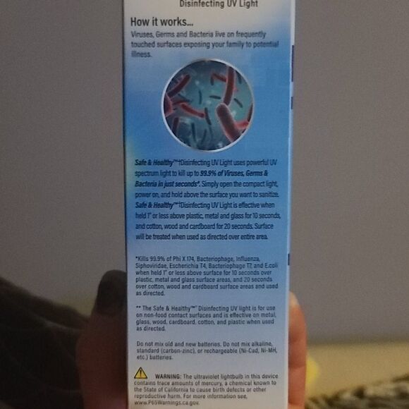 Safe & healthy portable disinfecting uv light - Picture 4 of 5